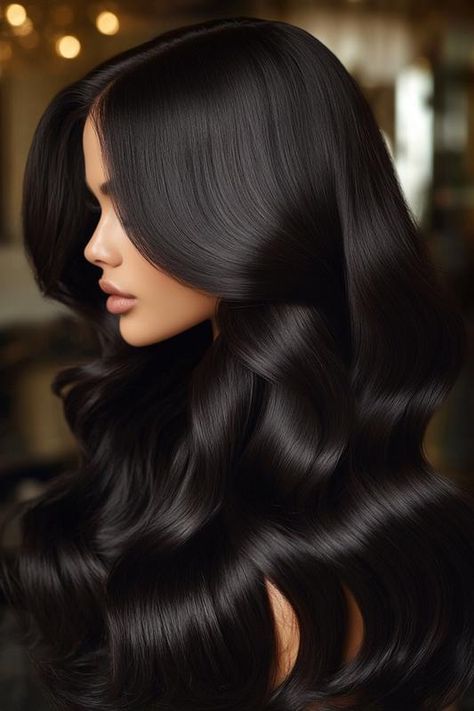 Ready to elevate your hair game? ✨ Check out these 18+ must-try jet black hair inspirations that will transform your look from drab to fab! Perfect for any occasion—think date nights, casual brunches, or even a chic office vibe! 💁‍♀️ With these stunning styles, you’ll find the perfect match for your personality. Don’t miss out on the easy step-by-step guide for achieving these looks—tap to explore and unleash your inner glam! 🔥 #HairInspo #JetBlackHair #HairstyleGoals #TrendyStyles #ChicLook Black Hair Inspiration, Jet Black Hair, Black Hair Color, Chic Office, Hair Color For Black Hair, Hair Game, Date Nights, Color Ideas, Hair Color Ideas