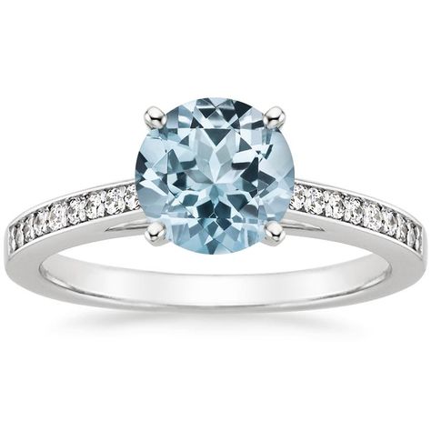 Formal Aquamarine Diamond Ring With Brilliant Cut, Aquamarine Wedding Ring Brilliant Earth, Blue Aquamarine Diamond Ring With Brilliant Cut, White Gold Brilliant Cut Aquamarine Rings, Elegant Aquamarine Ring With Vvs Clarity, Cartier Wedding Rings, Brilliant Earth, Aqua Marine, White Gold Diamond Rings