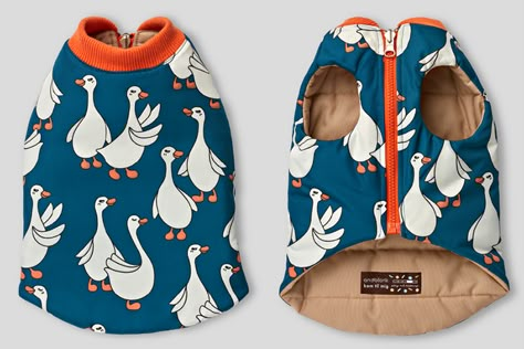 Dog Jacket Patterns, Pet Store Ideas, Flying Duck, Cute Dog Clothes, Small Dog Clothes, Dog Clothes Patterns, Dog Branding, Luxury Pet, Morning Walk