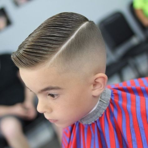 Kids Fade Haircut, Boys Fade Haircut, Kids Hairstyles Boys, Boys Haircut Styles, Boy Haircuts Short, Cool Boys Haircuts, Comb Over Haircut, Toddler Boy Haircuts