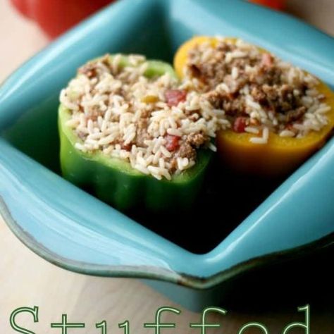 Stuffed Bell Peppers Ground Beef, John Bell, Bell Pepper Recipes, Minced Meat, Peppers Recipes, Bell Peppers, Bell Pepper, Brown Rice, Stuffed Green Peppers