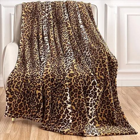 LEOPARD PRINY BLANKET Fleece Throw Blanket for Bed Sofa Travel and Camping, Super Soft Cozy Fluffy Plush Blanket, Cheetah Print Blanket for All Seasons(50”×60”) (60"x80")-Blanket Animal Print #leopardpriint #roomdecor #bedroom #pillow #leopardprintblanket Cheetah Print Blanket, Leopard Print Blanket, Leopard Blanket, Fall Throw Blanket, Side Bed, Soft Bed Sheets, Faux Fur Throw Blanket, Faux Fur Blanket, Fur Throw Blanket