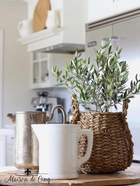 Stone Gable, White Farmhouse Kitchen, Everyday Centerpiece, French Country Rug, Tips For Winter, Olive Plant, Mexican Hacienda, Vibeke Design, Modern French Country