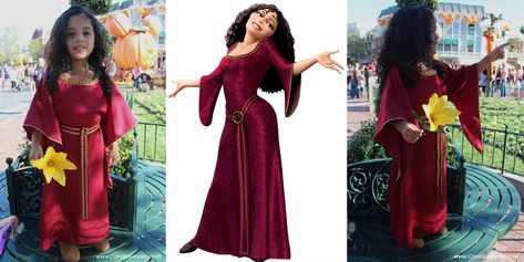 Halloween at Disneyland 2015 - DIY Mother Gothel Costume - DIY HALLOWEEN COSTUME - DISNEY VILLIAN - Sewing for Kids - Sewing for Girls. Mother Gothel Hair Tutorial, Disney Villain Costumes, Villain Costumes, Disneyland Halloween, Disney Halloween Costumes, Diy Halloween Costume, Halloween 2019, Halloween Looks, Diy Halloween Costumes