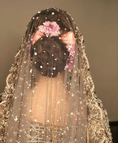 Hair bun and dupatta details . Pakistani bride The Taming Of The Shrew, Pakistani Bridal Hairstyles, Taming Of The Shrew, Flower Bun, Bridal Bun, Bridal Hair Buns, Bride Inspiration, Wedding Stylist, Bridal Updo