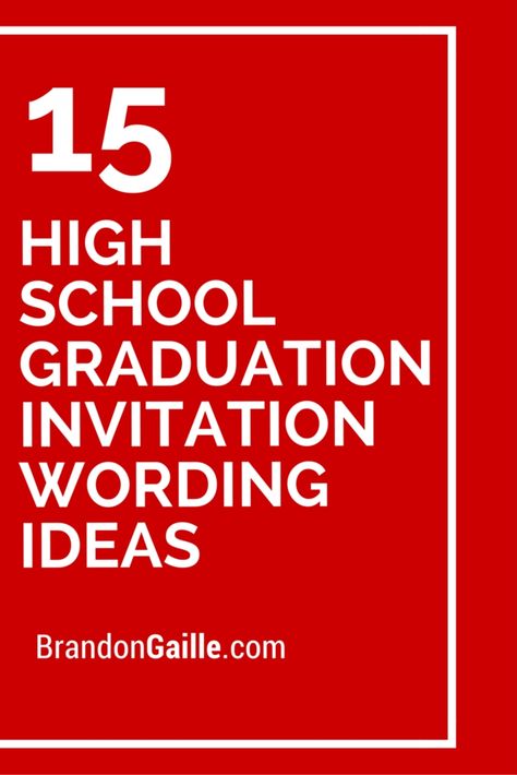 15 High School Graduation Invitation Wording Ideas Graduation Announcements Wording, Graduation Party Invitation Wording, Graduation Invitation Wording, Reception Invitation Wording, Senior Graduation Invitations, Graduation Reception, Elementary School Graduation, Graduation Announcements High School, Grad Party Invitations