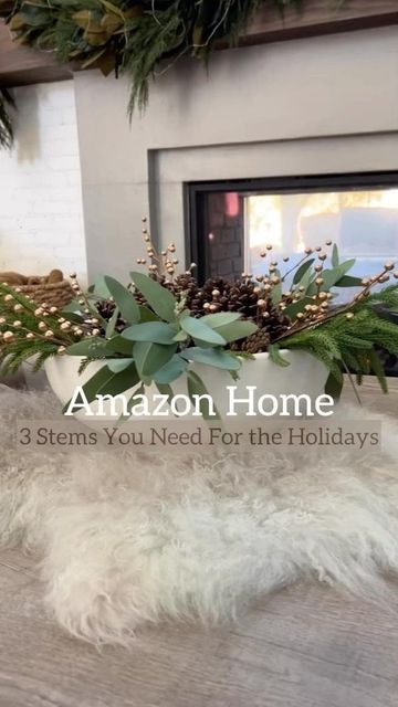 Phuong on Instagram: "✨Comment SHOP for the link to the products I used to create this simple holiday centerpiece.✨ There are 3 pine, 3 eucalyptus and 5 berry stems in this arrangement. ☺️ ✨Other Ways to SHOP✨ 1- Direct Link ➡️ https://urlgeni.us/amzn/Krp7w (screenshot shot this link and then you can open your photo and copy+paste 😉) 2- Click the link in my Bio and click on SHOP MY INSTAGRAM 3- Click the link in my bio and head to my LTK Shop . #amazonfinds #amazonmusthaves #amazondeals #amazonhome #amazoninfluencer #amazonshopping #amazonfinds2023 #founditonamazon #amazonhaul #amazonhomefinds #christmasdecor #christmasdecorations #christmasdecorating #holidaydecor" Eucalyptus Centerpiece Christmas, Holiday Centerpieces, Simple Holidays, Copy Paste, Your Photo, Berry, Christmas Decorations, Shop My, Holiday Decor