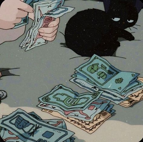 Comic Aesthetic, Pop Art Comic, Art Comic, Anime Aesthetic, Aesthetic Art, Aesthetic Anime, Black Cat, Pop Art, Money