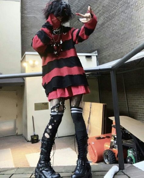 reposted, dm for creds Mode Harajuku, Egirl Fashion, Alt Outfits, Aesthetic Grunge Outfit, Emo Outfits, Alt Fashion, Swaggy Outfits, Shoe Lace, Hippie Outfits