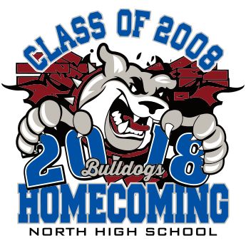 T-Shirt Design - Bulldogs Homecoming (cool-742b1) Homecoming Shirts - Custom Homecoming T-Shirts - Homecoming Shirt Design Ideas Homecoming Shirt Ideas High School, Alumni Shirts, Homecoming Shirts, Alumni Homecoming, Senior Class Shirts, Sports Fundraisers, Shirt Design Ideas, Tailgate Shirt, Class Shirts