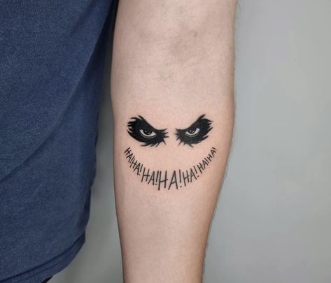 Small Joker Tattoo, Side Tattoos For Men, Mens Side Tattoos, Meaningful Word Tattoos, Joker Tattoo Design, 13 Tattoo, Jeremiah Valeska, Cute Tattoos On Wrist, Chakra Tattoo