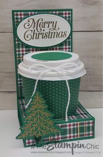 The Stampin' Chic: Mini Holiday Coffee Cup Holder Coffee Cup Crafts, Mini Coffee Cups, Christmas Treats Holders, Coffee Cup Holder, Christmas Craft Fair, Christmas Sentiments, Gift Holders, Paper Coffee Cup, Cup Crafts