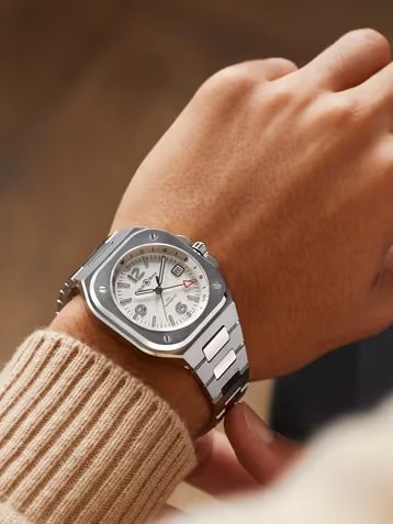 Bell and Ross | Luxury Watches | MR PORTER Bell Ross Br05 Gmt, Bell And Ross Watch Men, Bell And Ross Watch, Bell Ross Watches, White Dial Watch Men, Bell And Ross, Classic Car Photoshoot, Gmt Watch, Car Photoshoot