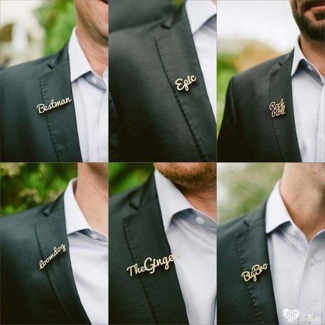 Posible alternative Boutonniere Alternative, 2015 Wedding Trends, Wedding Badges, Groomsmen Gifts Unique, Wedding Roles, Groomsmen Boutonniere, Corsage And Boutonniere, Boutonniere Wedding, Groomsman Gifts