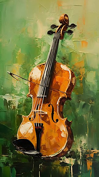 Violin Art Painting, Guitar Art Painting, Cello Art, Violin Painting, Vintage Music Art, Violin Art, Famous Composers, Guitar Wall Art, Pencil Drawings For Beginners