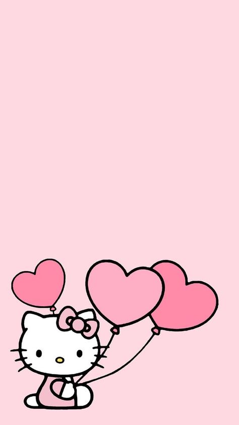 Hello Kitty Wallpaper Birthday, Hello Kitty Pictures Image, Pink Heart Wallpaper Iphone, Hello Kitty Pink Aesthetic, Pink Hello Kitty Wallpapers, Hello Kitty With Heart, Hello Kitty Hearts, Hello Kitty And Her Friends, Hello Kitty Wallpapers