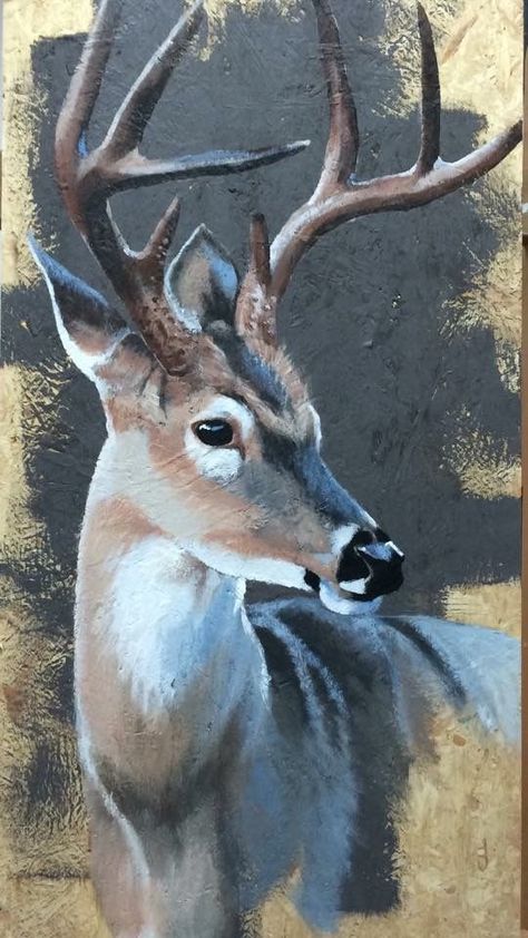 Deer Painting Acrylic, Deer Artwork, Animal Paintings Acrylic, Canvas Painting For Beginners, Deer Drawing, Painting Ideas For Beginners, Deer Painting, Canvas For Beginners, 얼굴 그리기