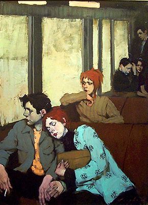 Obsesión del mes: La pintura de Malcom T. Liepke Malcolm T Liepke, Malcolm Liepke, People Sitting, Art Center, Figure Painting, Figurative Art, Contemporary Paintings, Contemporary Artists, Painting Inspiration