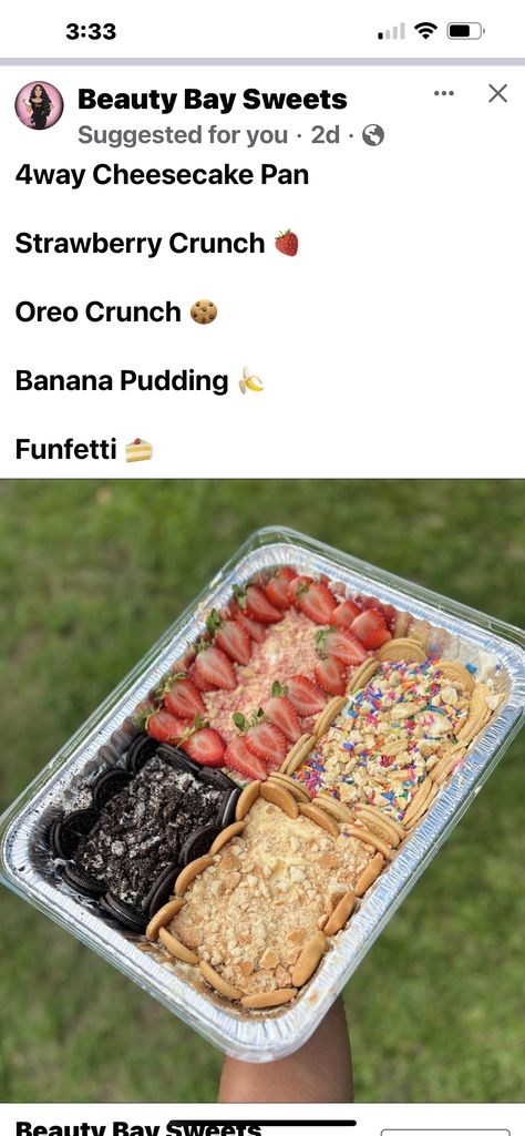 Desserts To Sell At School, Dessert Box Ideas, Baked Goods To Sell, Food Sale Ideas, Oreo Crunch, Dessert Business, Xmas Desserts, Banana Dessert Recipes, Freezable Meals