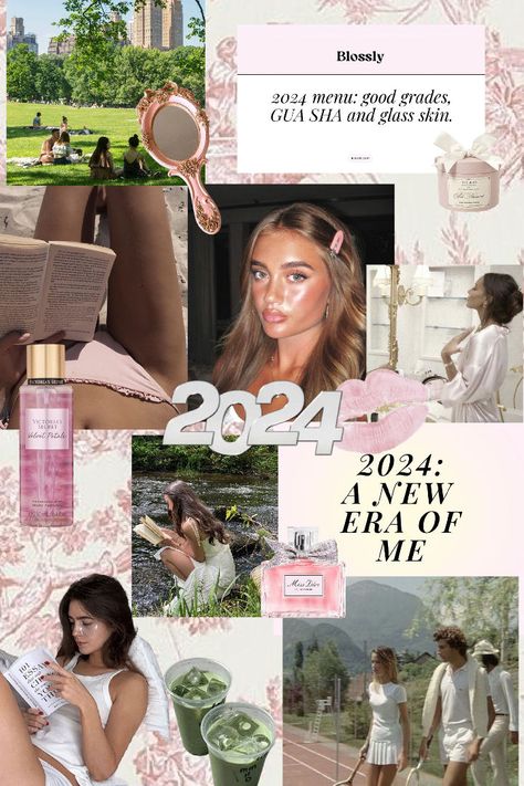 Landing | 2024 will be my year ! 💋🎀🩰 2024 Will Be My Year, Gua Sha, Glass Skin, Good Grades, New Era, Vision Board, Skin