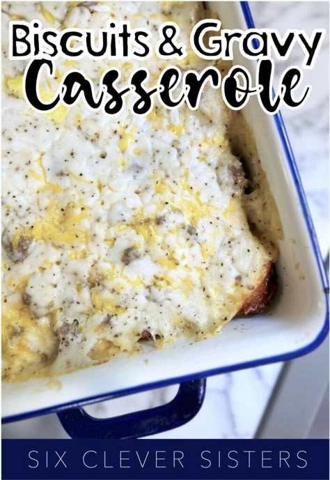 Pumpkin Swirl Bread, Meal Prep Food Ideas, Biscuits Gravy Casserole, Prep Food Ideas, Sausage Gravy Casserole, Biscuit And Gravy Bake, Breakfast Pantry, Best Biscuits And Gravy, Gravy Casserole