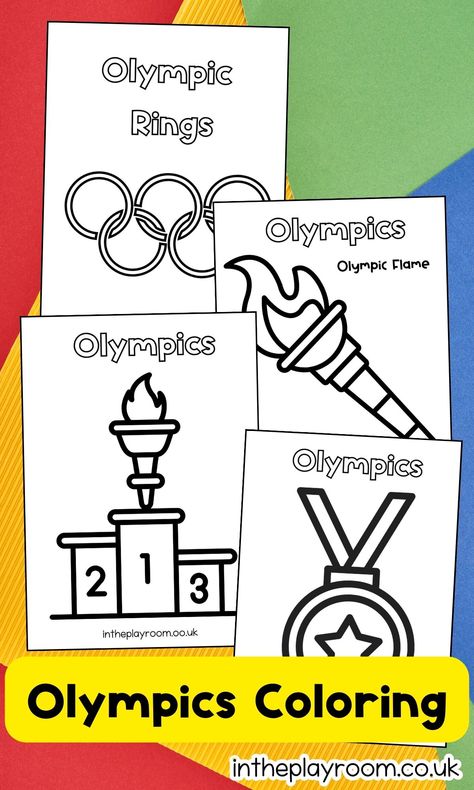 Free Printable Olympics Rings Coloring Pages for Kids 2024 - In The Playroom Olympic Preschool Theme, Olympics For Toddlers, Olympic Ideas For Kids, Olympic Kids Crafts, Preschool Olympics Theme, Olympic Games Crafts For Kids, Summer Olympics Coloring Pages, 2024 Olympics For Kids, Preschool Olympic Crafts