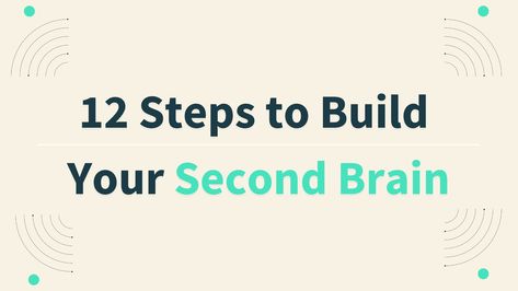 Here are 12 practical steps you can take right now to get your Second Brain started and establish the habits of personal knowledge management. Book Building, Second Brain, Open Ended Questions, Books Reference, Commonplace Book, Reading Apps, 12 Step, 12 Steps, Free Facebook