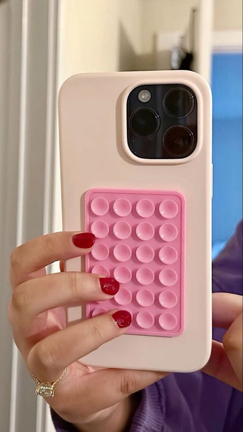 Silicon Phone Cover, Suction Phone Case, Shower Phone Holder, Iphone Case Aesthetic, Pink Phone Case, Cup Phones, Pink Phone, Girly Phone Cases, Iphone Obsession