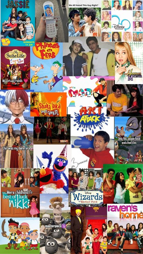 indian childhood Disney shows memories best of luck Nikki Ravens home sweet life of Karan and Kabir oye jassie art attack mad balveer gali gali sim sim Hannah Montana Oye Jassie Disney, Best Of Luck Nikki Wallpaper, Disney Shows Aesthetic, Best Of Luck Nikki Aesthetic, Indian Childhood Memories, Art Attack Disney, Best Of Luck Nikki, Indian Nostalgia, Indian Childhood