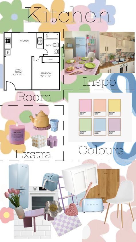 Danish pastel kitchen #Danishpastel #danishpasteldecor #DanishPastaKitchen ￼ Danish Pastel Kitchen, Pastel Scandinavian, Pastel Living Room, Danish Pastel Decor, Procreate Palette, Graphic Design Aesthetic, Pastel Kitchen, Kitchen Decor Apartment, Pastel Decor