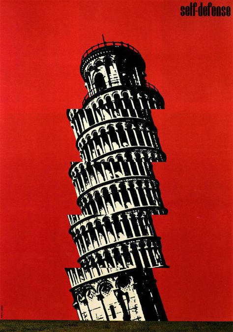 Shigeo Fukuda | Biography, Designs and Facts Shigeo Fukuda, Japanese Poster Design, Japanese Graphic, Tower Of Pisa, Graphic Design Collection, Logo Type, Japanese Graphic Design, Japanese Poster, Oui Oui