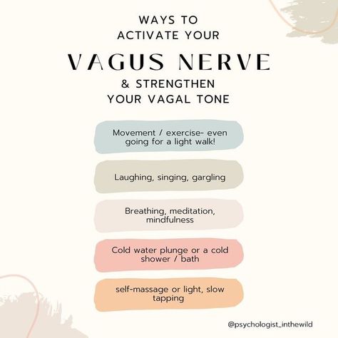 Vagus Nerve Exercises, Vagal Tone Exercises, Vagal Tone, Vagal Toning Exercises, Heal Vagus Nerve, Ventral Vagal, Improve Vagal Tone, Ventral Vagal Activation, Yoga Poses For Vagus Nerve