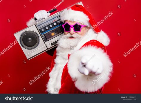 Disco trendy noel christmastime eve winter wish December stylish funky aged mature star Santa tradition costume white beard vintage record indicate show point fingers isolated red background #Ad , #Sponsored, #funky#stylish#December#star Christmas Radio, Christmas Tunes, Bad Santa, Best Christmas Markets, Christmas Light Displays, Travel Canada, Music Station, Christmas Favorites, White Beard