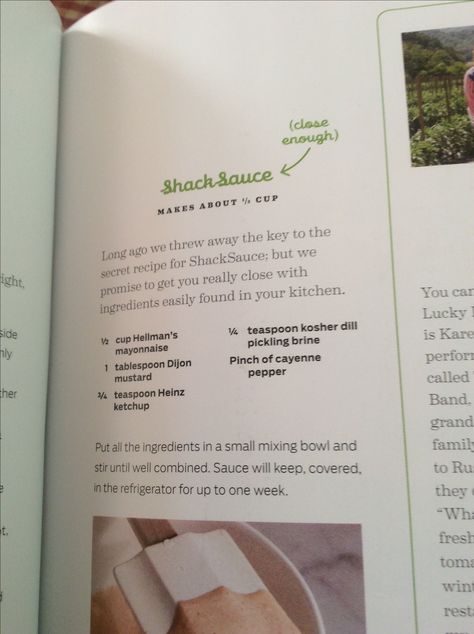 Shake shack sauce Shake Shack Sauce Recipe, Shake Shack Recipe, Shack Sauce Recipe, Shake Shack Sauce, Shack Sauce, Herb Mayo, Shake Shack Burger, Top Secret Recipes, Pumpkin Smoothie