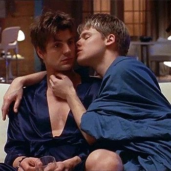 Randy Harrison, Brian Kinney, Brian And Justin, History Of Television, Gale Harold, Queer As Folk, Men Kissing, How To Apologize, Gay Love