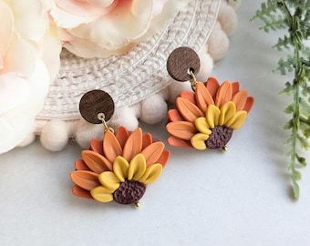 Pinecone Earrings, Polymer Clay Jewellery, Clay Jewellery, Handmade Polymer Clay, Polymer Clay Jewelry, Clay Jewelry, Polymer Clay