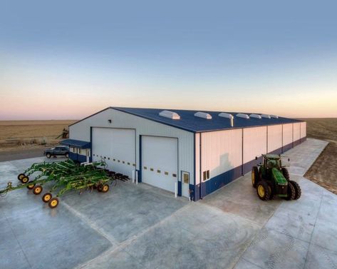 Farm Equipment Storage, Prefab Metal Buildings, Storage Building Plans, Metal Garage Buildings, Shed Floor Plans, Free Shed Plans, Agricultural Buildings, Shop Buildings, Farm Buildings