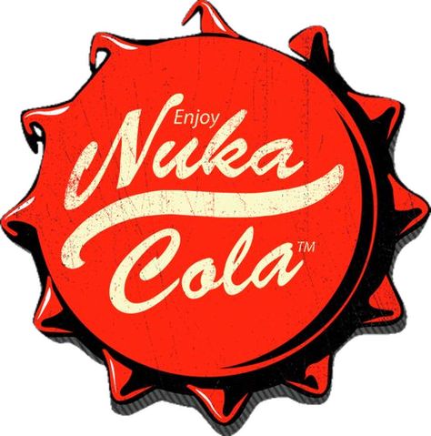 Enjoy Nuka Cola on Behance Fallout Diy, Cola Sticker, Fallout Nuka Cola, Cozy Games, Nuka Cola, Sticker Ideas, Grad Cap, Art Class, Fallout