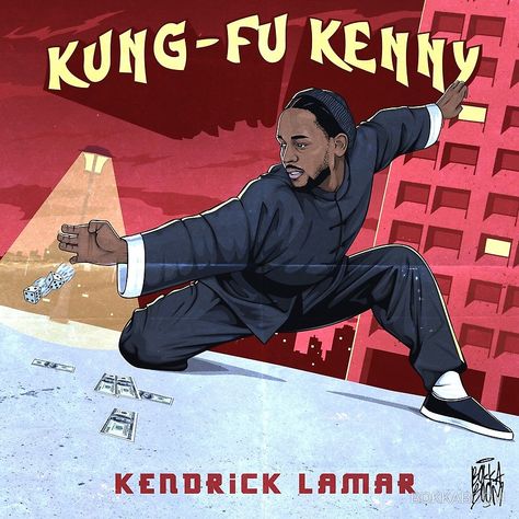 Kung Fu Kenny King Kendrick, Cultura Hip Hop, Kung Fu Kenny, Rapper Art, Hip Hop Art, Dope Art, Hip Hop Culture, Kendrick Lamar, Album Art