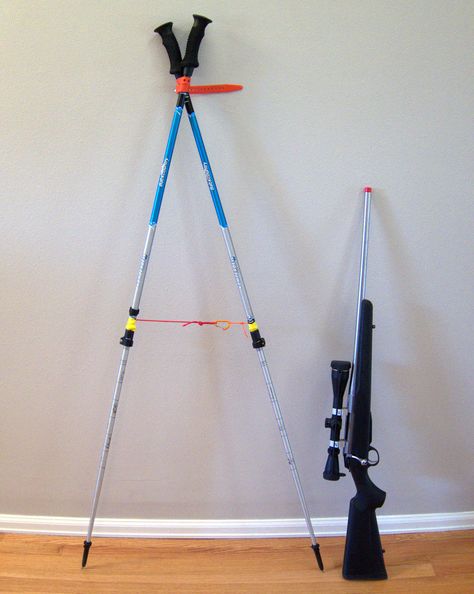 Shooting Rest, Shooting Sticks, Hunting Diy, Ski Poles, Gear List, Trekking Poles, Electrical Tape, Snow Sports, Backpacking Travel