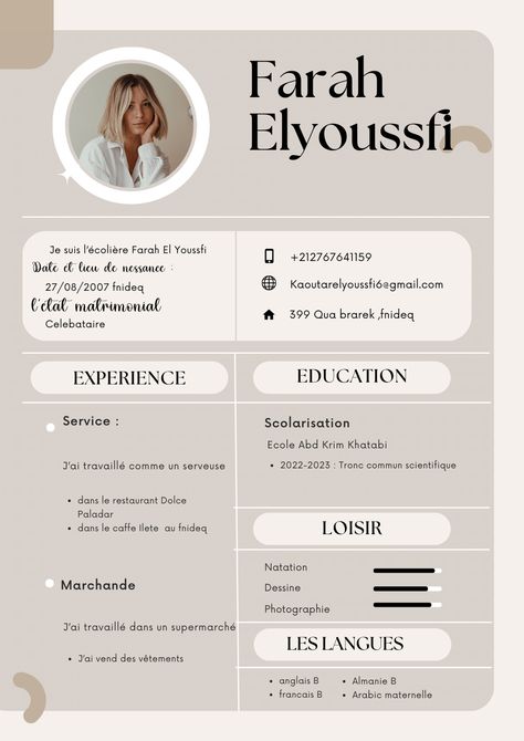 Brown and White Minimalist Graphic Designer CV Resume Graphic Design Cv, Minimalist Resume Template, Company Business Cards, Minimalist Resume, Editable Resume, Cv Resume, Cv Design, White Minimalist, Custom Business Cards