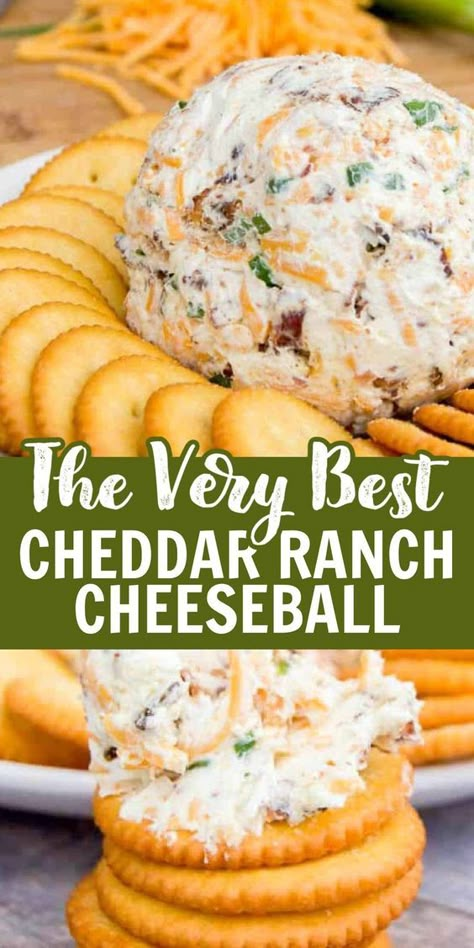 Classic Cheeseball, Ranch Cheeseball, Cheese Log Recipes, Cheeseball Recipe, Recipes Using Cream Cheese, Cheese Ball Recipes Easy, Gourmet Appetizers, Christmas Recipes Appetizers, Ball Recipes