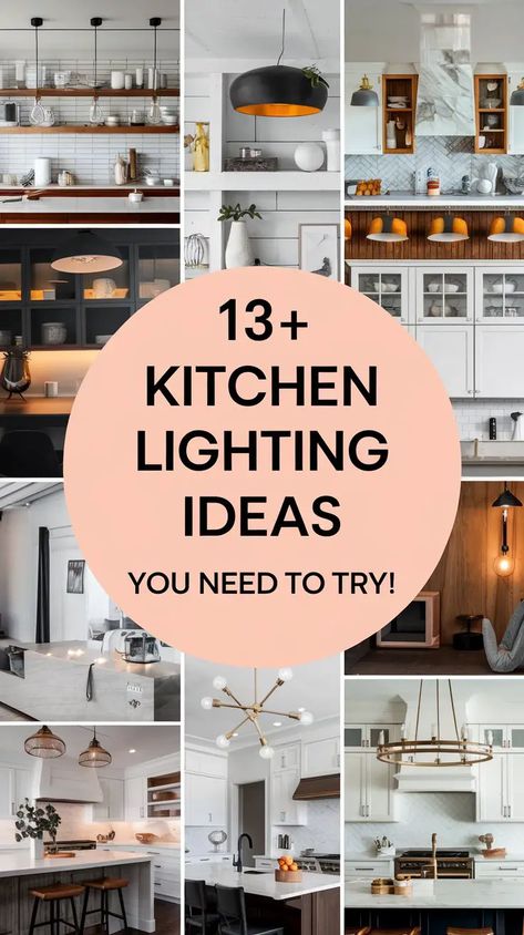 Need inspiration for your kitchen lighting? Discover 10 modern kitchen lighting design ideas to transform your space! From sleek pendant lights to under-cabinet LEDs, these tips create perfect ambiance + boost functionality. Save this pin for your next remodel! 💡 #kitchenlighting #lightingdesign #homelighting #modernkitchen #interiordesign Modern Kitchen Lighting, Kitchen Lighting Design, Lighting Design Ideas, Budget Kitchen Remodel, Kitchen Lighting Ideas, Lighting Tips, Kitchen Remodel Inspiration, Budget Kitchen, Minimalist Lighting