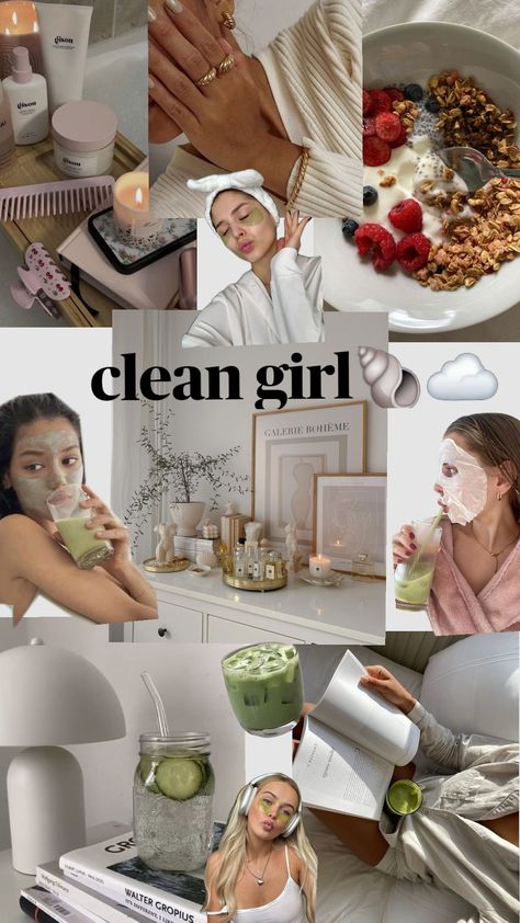 clean girl🐚☁️🥰 2025 Aesthetic, Aesthetic Styles, That Girl, Clean Life, Manifesting Vision Board, Cat Care Tips, Clean Aesthetic, Vision Board Inspiration, New Year New Me