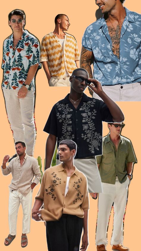 Festive Wedding Attire, Wedding Guest Outfit Men, Cocktail Wedding Attire, Wedding Guest Outfit Inspiration, Summer Wedding Attire, Party Dress Codes, Beach Wedding Outfit, Garden Party Outfit, Party Outfit Men