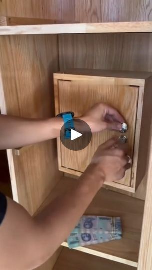 1.2K views · 19K reactions | Hidden Gem: Secret Safe in a Wardrobe

Ever wondered where to store your most valuable possessions? This clever woodworking project reveals a hidden safe disguised as a shelf in a custom-built wardrobe. Perfect for keeping your treasures secure and out of sight!  
.
.
.
.
.
#woodwork #Woodworking #HiddenSafe #wardrobe #craftsmanship #woodworklovers | wooden artistry studio Safe Locker In Wardrobe, Secret Locker In Wardrobe, Built Wardrobe, Secret Cabinet, Safe Lockers, Hidden Safe, Secret Safe, Hidden Compartments, Secret Compartment