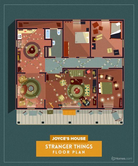 Gallery of From Buffy to Breaking Bad, Sherlock to Stranger Things, Here are 8 Floor Plans from Cult TV Shows - 4 Tv Show House, Sims 4 House Design, Casas The Sims 4, Sims House Plans, House Floor, Sims 4 Houses, Sims House, Room Layout, House Layouts