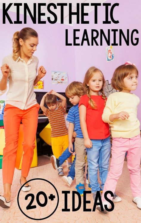 Over 20 Kinesthetic Learning Activities. All of these activities come from real classroom professionals! A fun list of over 20 ways to add physical activity to the classroom! #preschool #kindergarten #kinestheticlearning Kinesthetic Learning Activities, Kinesthetic Learning Style, Classroom Preschool, English Lab, Kinesthetic Learning, Pediatric Physical Therapy, Fun List, Movement Activities, Learning Style