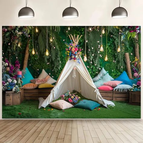 Outdoor Camping Backdrop Jungle Tent - Temu Photography Studio Props, Aluminum Gazebo, Louvered Pergola, Jungle Forest, Cantilever Patio Umbrella, Walk In Greenhouse, Gazebo Pergola, Patio Gazebo, Studio Props