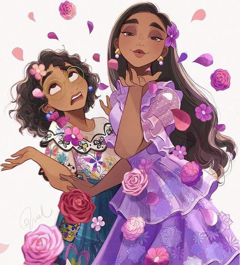 Mirabel And Isabela, Disney Character Art, Disney Artwork, Walt Disney Animation, Walt Disney Animation Studios, Disney Jokes, Disney Princess Pictures, Disney Princess Art, Princess Art